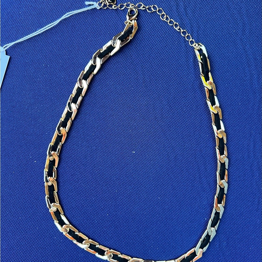Park Lane Elegant Gold and Black Chain Necklace